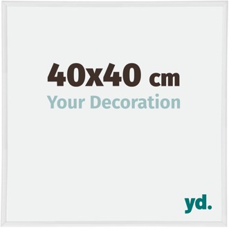 Fotolijst 40x40 cm - Wit Hoogglans - Kunststof - Annecy