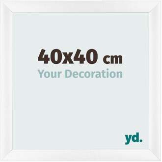 Fotolijst 40x40 cm - Wit Mat - MDF - Pisa