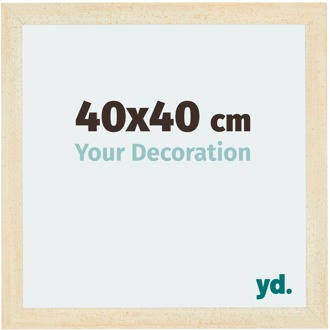 Fotolijst 40x40 cm - Zand Geveegd - MDF - Mura