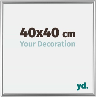 Fotolijst 40x40 cm - Zilver - Kunststof - Bordeaux