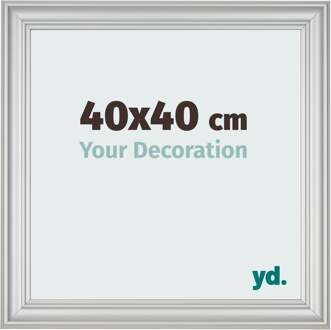 Fotolijst 40x40 cm - Zilver Mat - MDF - Lazio