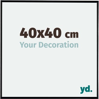 Fotolijst 40x40 cm - Zwart Hoogglans - Kunststof - Evry