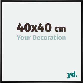 Fotolijst 40x40 cm - Zwart Mat - Aluminium - Kent