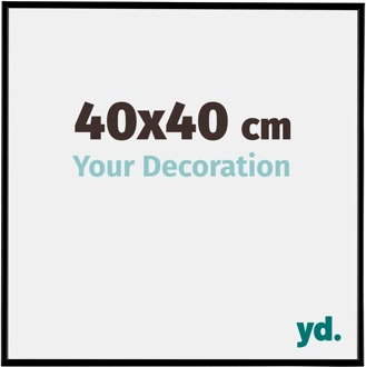 Fotolijst 40x40 cm - Zwart Mat - Kunststof - Evry