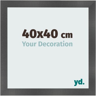 Fotolijst 40x40 cm - Zwart Mat - MDF - Pisa