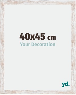 Fotolijst 40x45 cm - White Wash - MDF - Catania