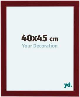 Fotolijst 40x45 cm - Wijnrood Geveegd - MDF - Como