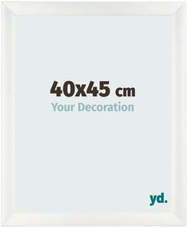 Fotolijst 40x45 cm - Wit Geveegd - MDF - Pisa
