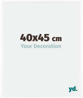 Fotolijst 40x45 cm - Wit Hoogglans - Kunststof - Bordeaux