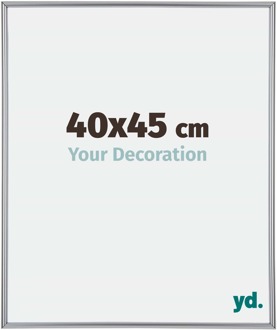 Fotolijst 40x45 cm - Zilver Hoogglans - Kunststof - Annecy