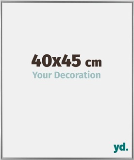 Fotolijst 40x45 cm - Zilver Hoogglans - Kunststof - Evry