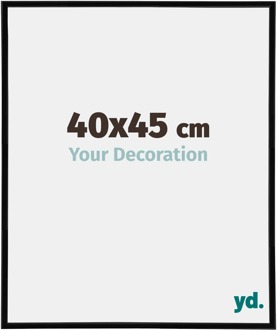 Fotolijst 40x45 cm - Zwart Hoogglans - Kunststof - Annecy