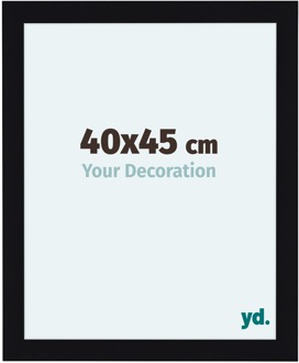 Fotolijst 40x45 cm - Zwart Hoogglans - MDF - Como