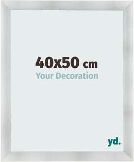 Fotolijst 40x50 cm - Aluminium Geborsteld - MDF - Pisa