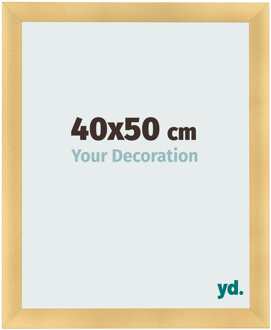 Fotolijst 40x50 cm - Goud Mat - MDF - Pisa
