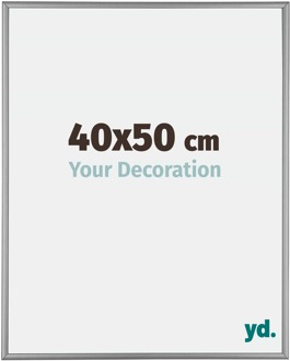 Fotolijst 40x50 cm - Platina - Aluminium - Kent