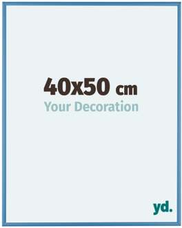 Fotolijst 40x50 cm - Staal Blauw - Aluminium - Kent