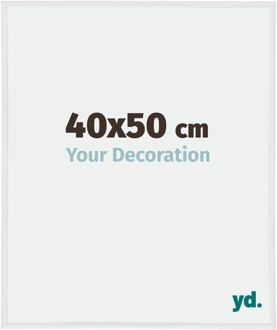 Fotolijst 40x50 cm - Wit Hoogglans - Kunststof - Annecy