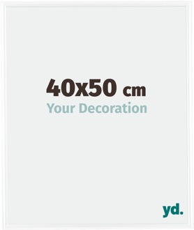 Fotolijst 40x50 cm - Wit Hoogglans - Kunststof - Bordeaux