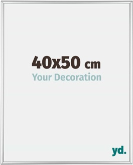 Fotolijst 40x50 cm - Zilver Hoogglans - Aluminium - Kent