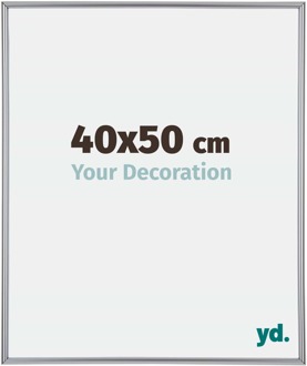 Fotolijst 40x50 cm - Zilver Hoogglans - Kunststof - Annecy