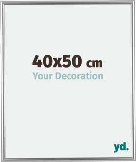 Fotolijst 40x50 cm - Zilver - Kunststof - Bordeaux