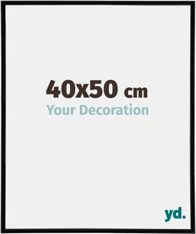 Fotolijst 40x50 cm - Zwart Hoogglans - Kunststof - Annecy