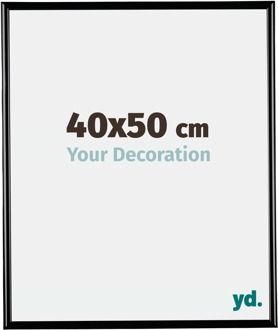 Fotolijst 40x50 cm - Zwart Hoogglans - Kunststof - Bordeaux