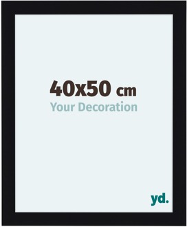 Fotolijst 40x50 cm - Zwart Hoogglans - MDF - Como
