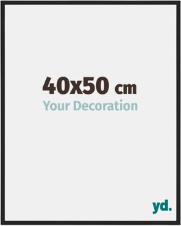 Fotolijst 40x50 cm - Zwart Mat - Aluminium - New York