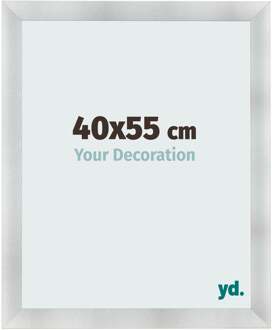Fotolijst 40x55 cm - Aluminium Geborsteld - MDF - Pisa