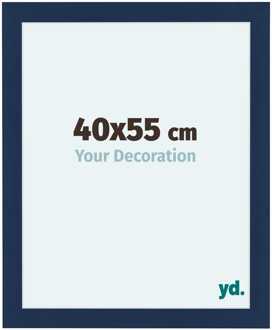 Fotolijst 40x55 cm - Donkerblauw Geveegd - MDF - Como