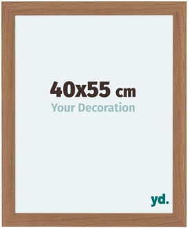 Fotolijst 40x55 cm - Noten- Hout - Licht - MDF - Como Notenhout Licht