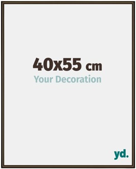 Fotolijst 40x55 cm - Walnoot Structuur - Aluminium - New York