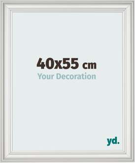 Fotolijst 40x55 cm - Wit Geveegd - MDF - Lazio