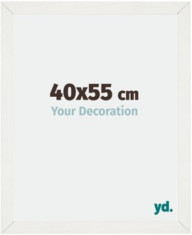 Fotolijst 40x55 cm - Wit Geveegd - MDF - Mura