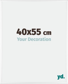Fotolijst 40x55 cm - Wit Hoogglans - Aluminium - Kent
