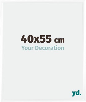 Fotolijst 40x55 cm - Wit Hoogglans - Kunststof - Bordeaux