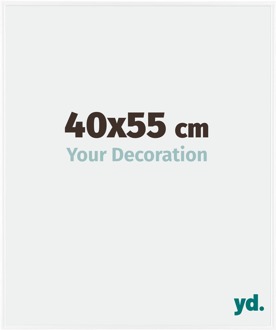 Fotolijst 40x55 cm - Wit Hoogglans - Kunststof - Evry