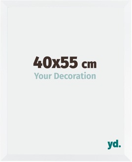 Fotolijst 40x55 cm - Wit Mat - MDF - Catania