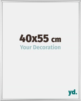 Fotolijst 40x55 cm - Zilver Hoogglans - Aluminium - Kent