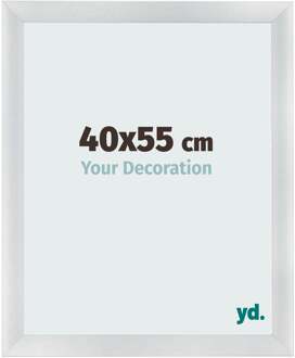 Fotolijst 40x55 cm - Zilver Mat - MDF - Pisa