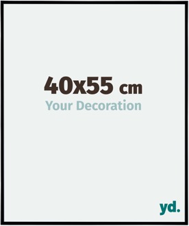 Fotolijst 40x55 cm - Zwart Mat - Kunststof - Evry