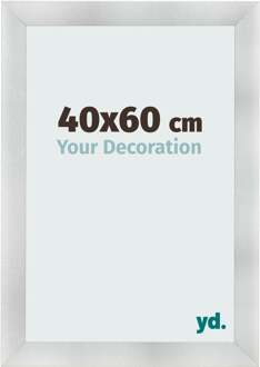 Fotolijst 40x60 cm - Aluminium Geborsteld - MDF - Pisa