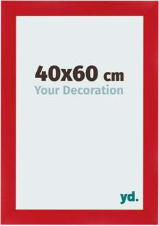 Fotolijst 40x60 cm - Rood - MDF - Pisa