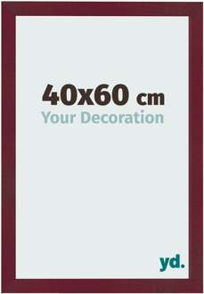 Fotolijst 40x60 cm - Wijnrood Geveegd - MDF - Bologna