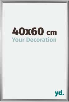 Fotolijst 40x60 cm - Zilver - Kunststof - Bordeaux