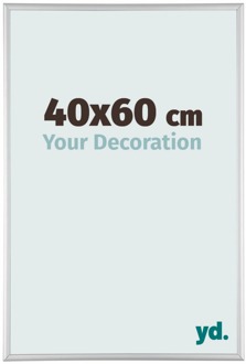 Fotolijst 40x60 cm - Zilver Mat - Aluminium - Kent