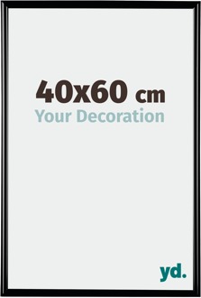 Fotolijst 40x60 cm - Zwart Hoogglans - Kunststof - Bordeaux