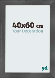 Fotolijst 40x60 cm - Zwart Mat - MDF - Pisa